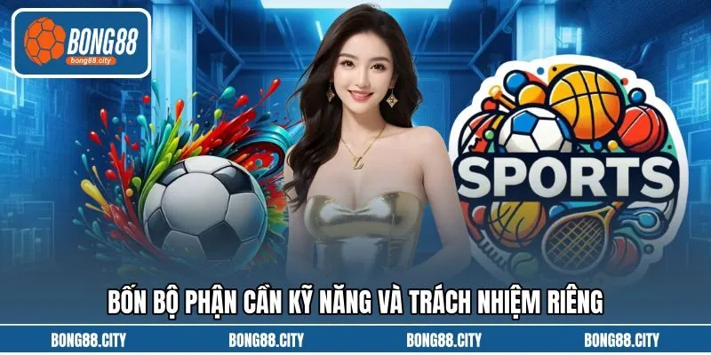 Bốn bộ phận cần kỹ năng và trách nhiệm riêng