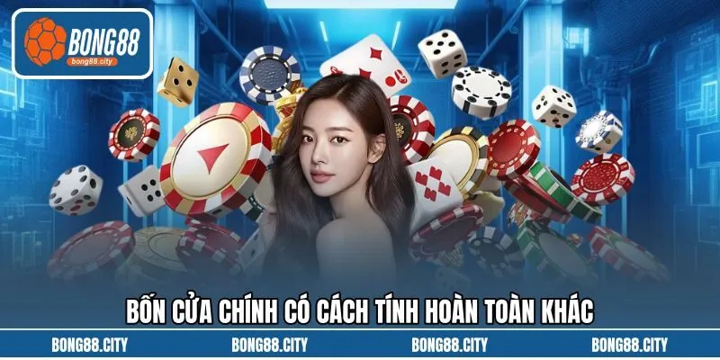 Bốn cửa chính có cách tính hoàn toàn khác Bốn cửa chính có cách tính hoàn toàn khác