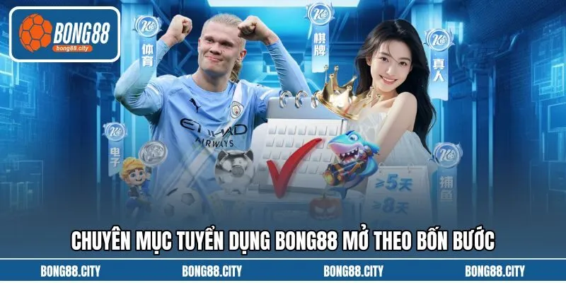 Chuyên mục tuyển dụng Bong88 mở theo bốn bước