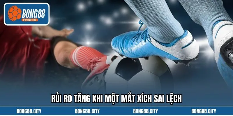 Rủi ro tăng khi một mắt xích sai lệch